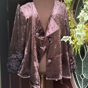 Elegant Velvet Women's Jacket